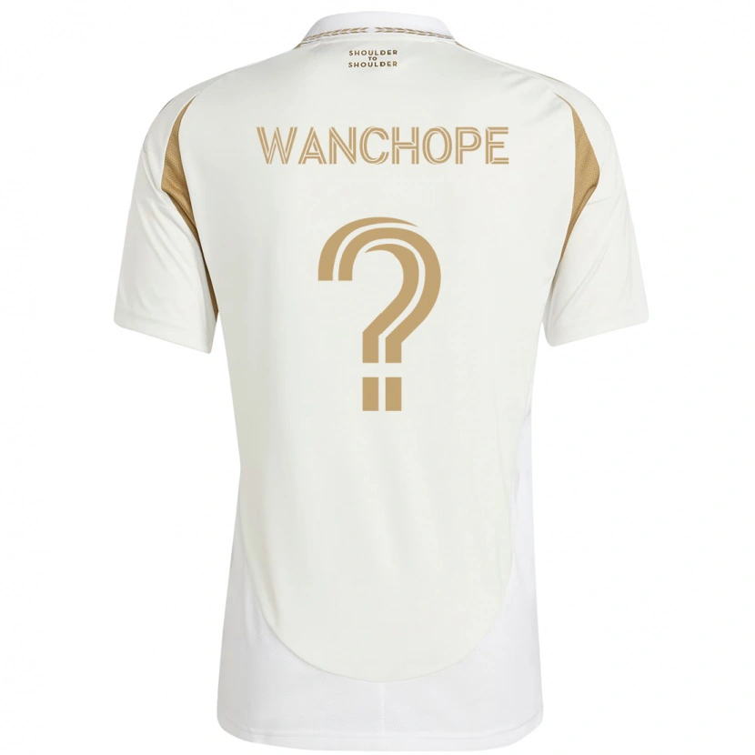 Danxen Kinder Matías Wanchope #0 Weiß Braun Auswärtstrikot Trikot 2025/26 T-Shirt Österreich