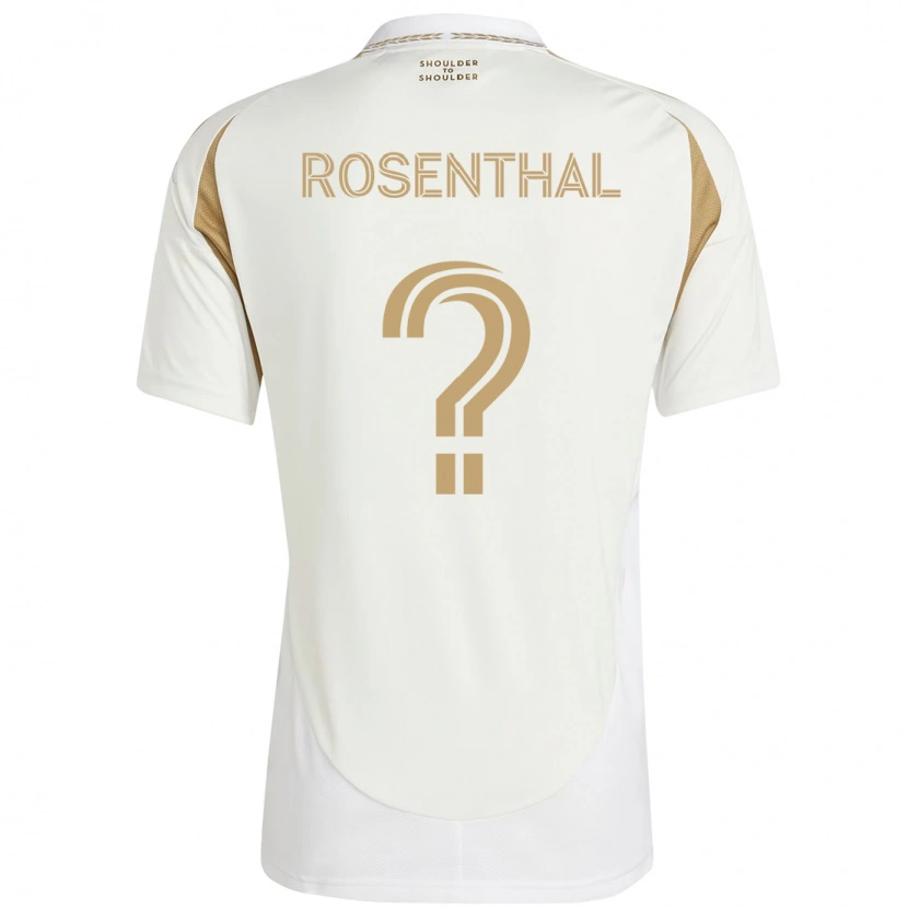 Danxen Kinder Charlie Rosenthal #0 Weiß Braun Auswärtstrikot Trikot 2025/26 T-Shirt Österreich