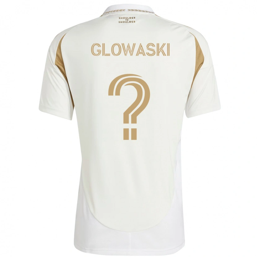 Danxen Kinder Dylan Glowaski #0 Weiß Braun Auswärtstrikot Trikot 2025/26 T-Shirt Österreich