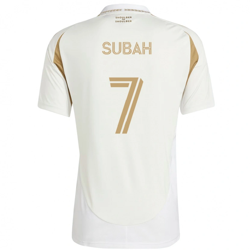 Danxen Kinder Yekeson Subah #7 Weiß Braun Auswärtstrikot Trikot 2025/26 T-Shirt Österreich