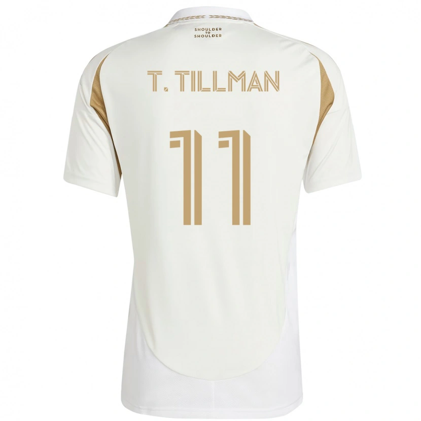 Danxen Kinder Timothy Tillman #11 Weiß Braun Auswärtstrikot Trikot 2025/26 T-Shirt Österreich