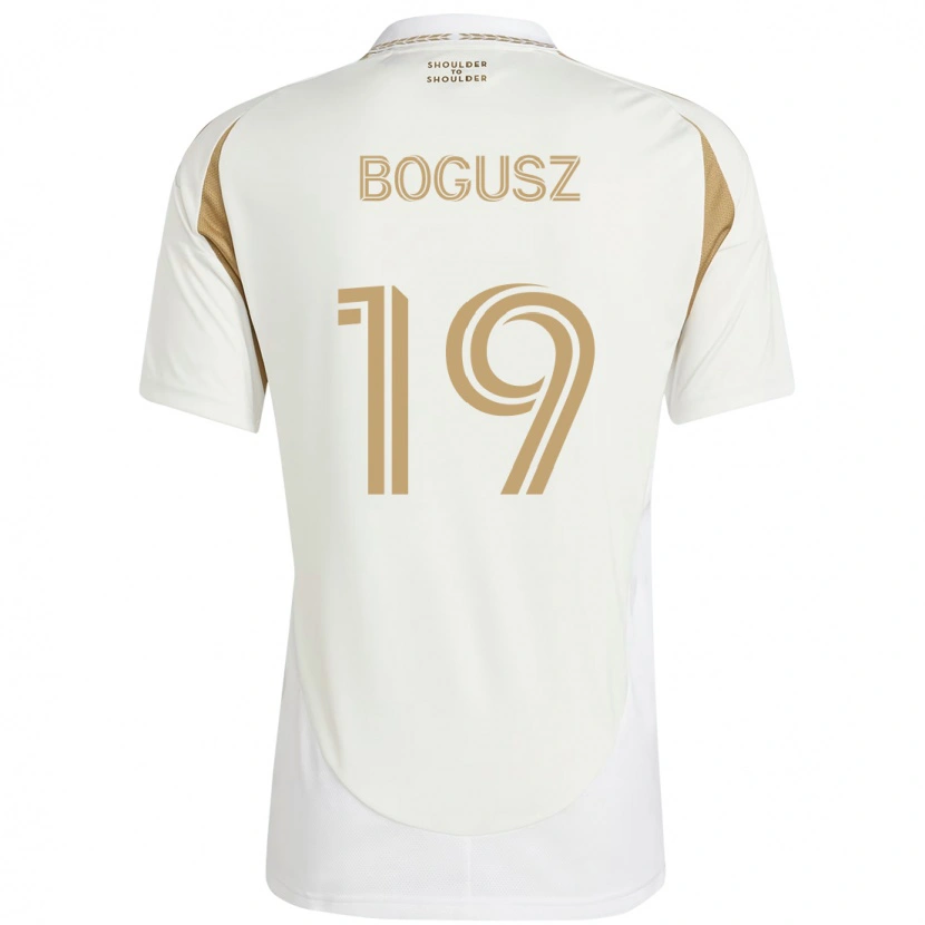 Danxen Kinder Mateusz Bogusz #19 Weiß Braun Auswärtstrikot Trikot 2025/26 T-Shirt Österreich