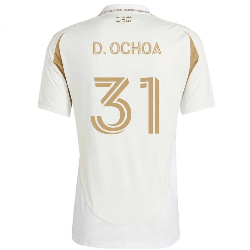 Danxen Kinder David Ochoa #31 Weiß Braun Auswärtstrikot Trikot 2025/26 T-Shirt Österreich