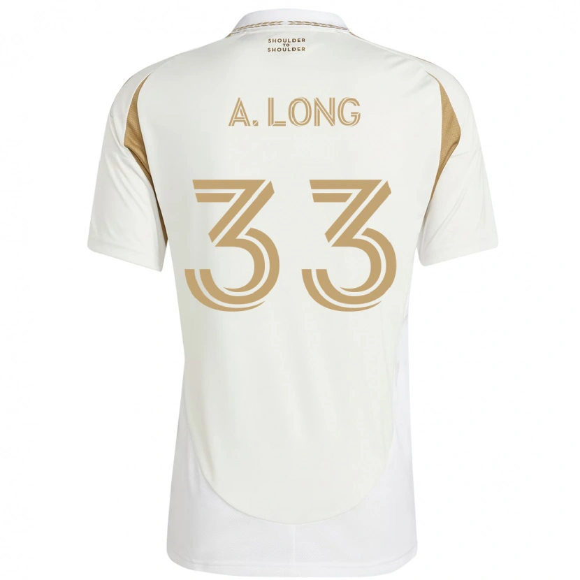 Danxen Kinder Aaron Long #33 Weiß Braun Auswärtstrikot Trikot 2025/26 T-Shirt Österreich