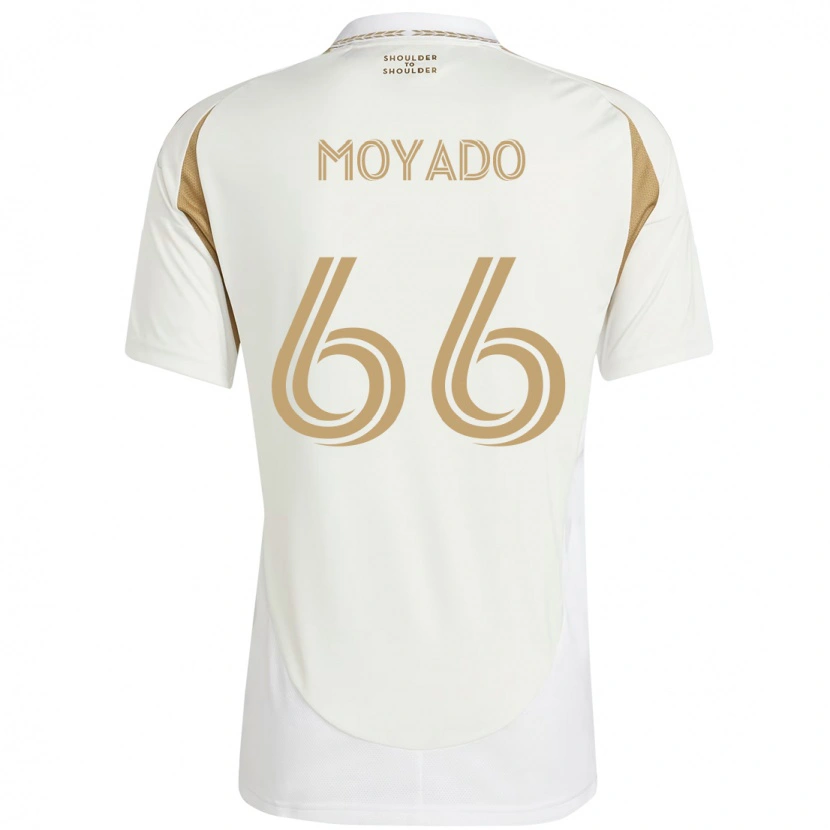 Danxen Kinder Bryan Moyado #66 Weiß Braun Auswärtstrikot Trikot 2025/26 T-Shirt Österreich
