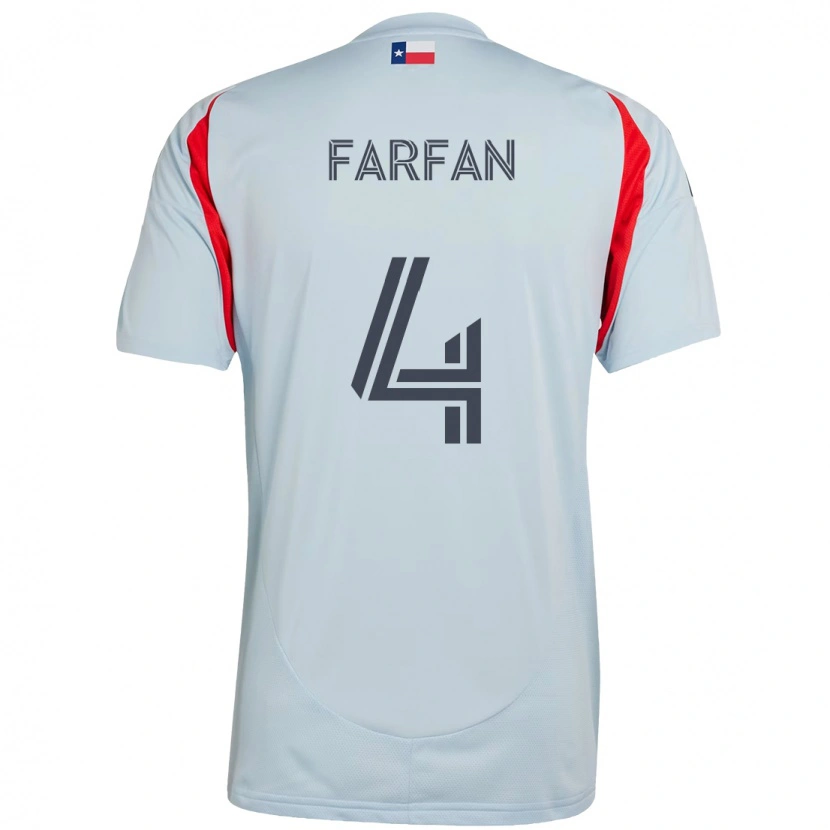 Danxen Kinder Marco Farfán #4 Hellblau Rot Auswärtstrikot Trikot 2025/26 T-Shirt Österreich