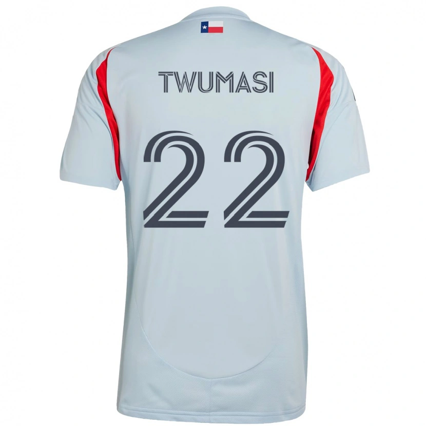 Danxen Kinder Ema Twumasi #22 Hellblau Rot Auswärtstrikot Trikot 2025/26 T-Shirt Österreich