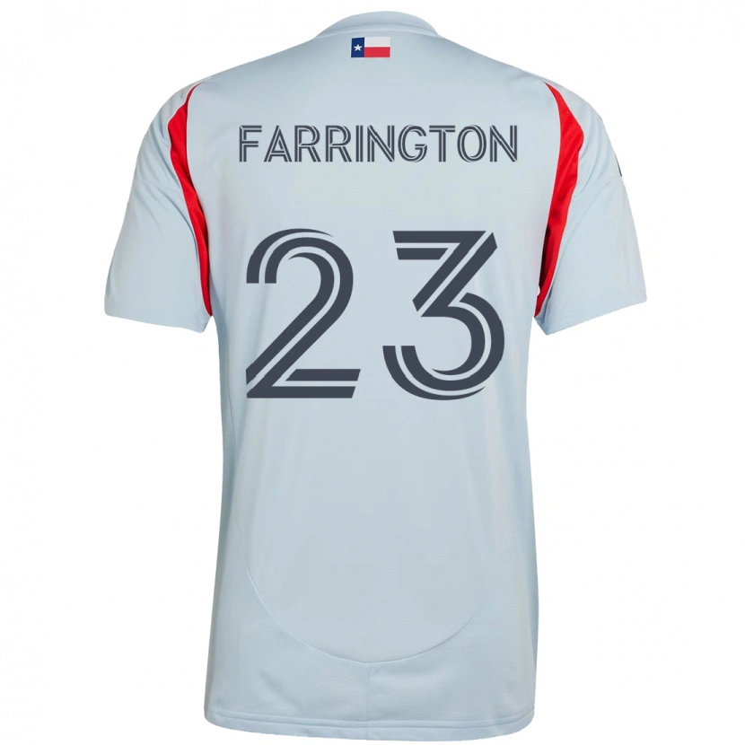 Danxen Kinder Logan Farrington #23 Hellblau Rot Auswärtstrikot Trikot 2025/26 T-Shirt Österreich