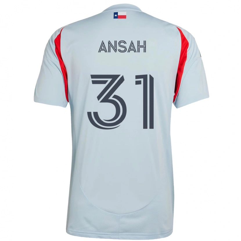 Danxen Kinder Eugene Ansah #31 Hellblau Rot Auswärtstrikot Trikot 2025/26 T-Shirt Österreich