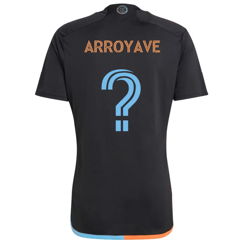 Danxen Kinder Jacob Arroyave #0 Schwarz Blau Orange Auswärtstrikot Trikot 2025/26 T-Shirt Österreich