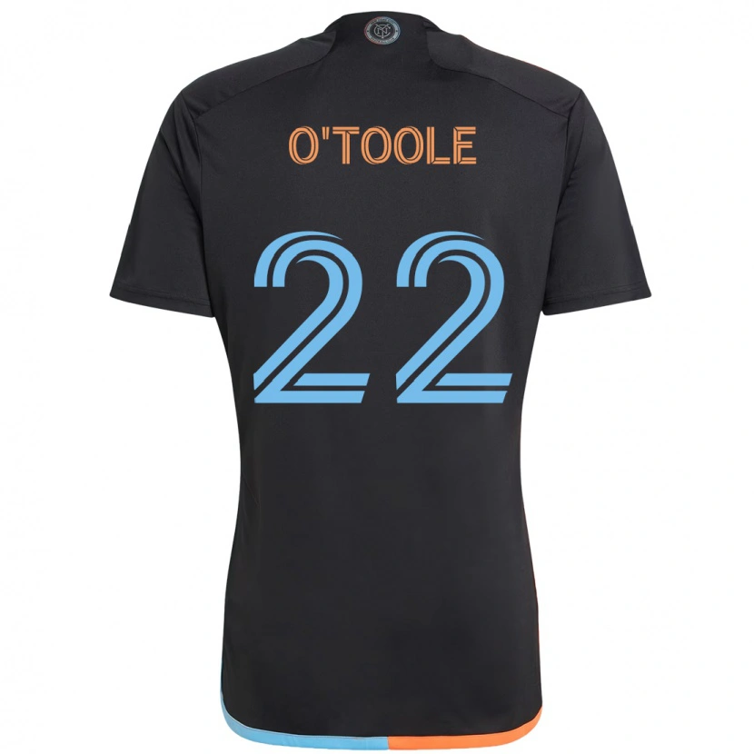 Danxen Kinder Kevin O'toole #22 Schwarz Blau Orange Auswärtstrikot Trikot 2025/26 T-Shirt Österreich