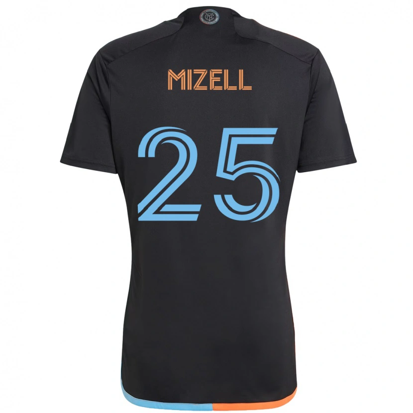 Danxen Kinder Cody Mizell #25 Schwarz Blau Orange Auswärtstrikot Trikot 2025/26 T-Shirt Österreich