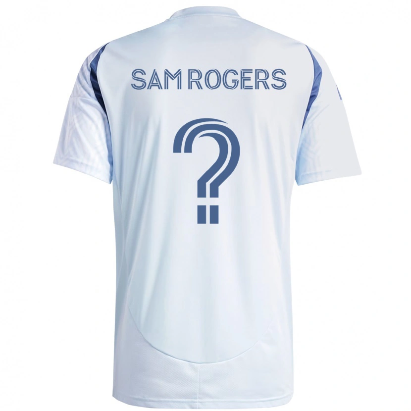 Danxen Kinder Sam Rogers #0 Hellhimmelblau Blau Auswärtstrikot Trikot 2025/26 T-Shirt Österreich