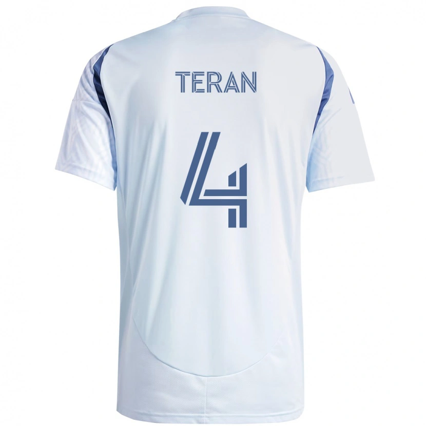 Danxen Kinder Carlos Terán #4 Hellhimmelblau Blau Auswärtstrikot Trikot 2025/26 T-Shirt Österreich