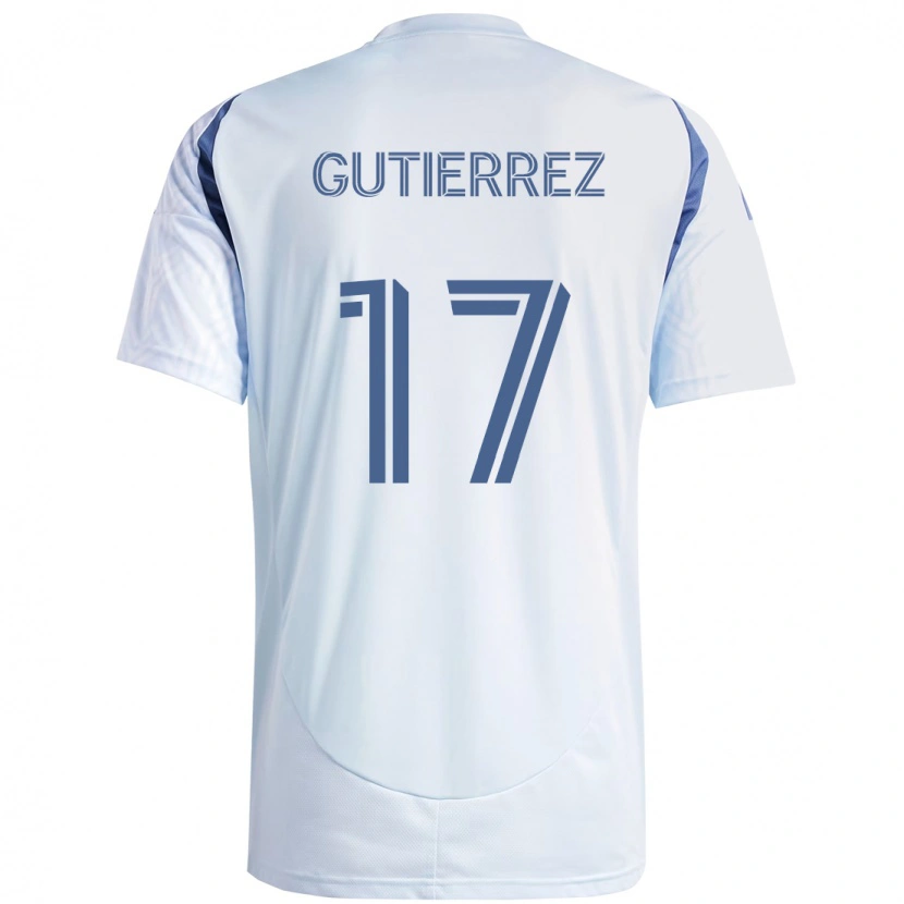 Danxen Kinder Brian Gutiérrez #17 Hellhimmelblau Blau Auswärtstrikot Trikot 2025/26 T-Shirt Österreich