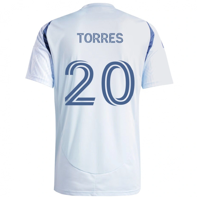 Danxen Kinder Jairo Torres #20 Hellhimmelblau Blau Auswärtstrikot Trikot 2025/26 T-Shirt Österreich