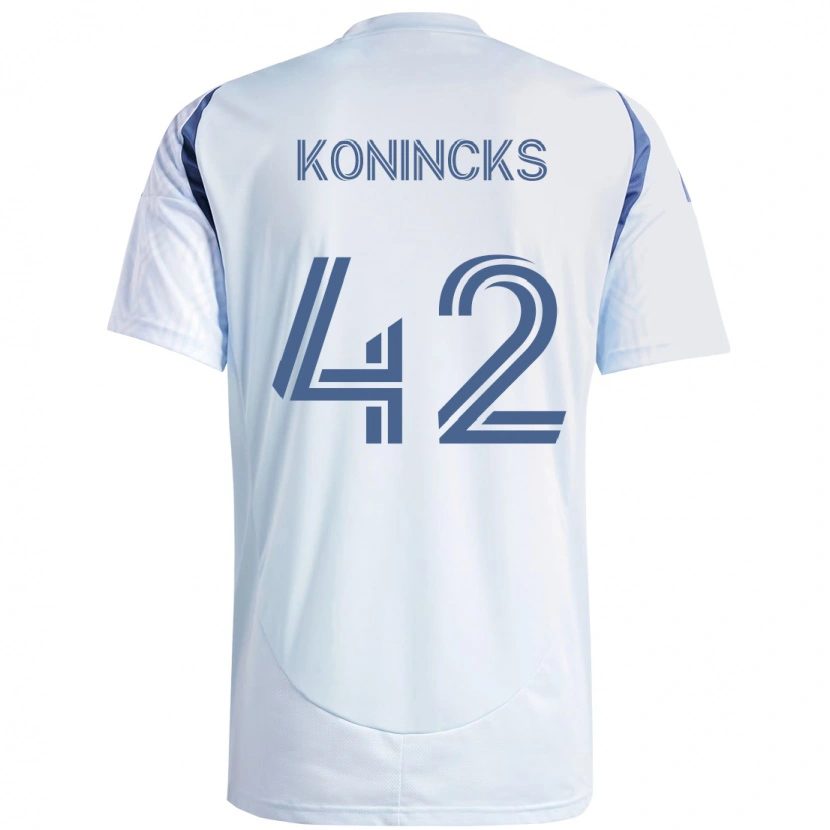 Danxen Kinder Diego Konincks #42 Hellhimmelblau Blau Auswärtstrikot Trikot 2025/26 T-Shirt Österreich