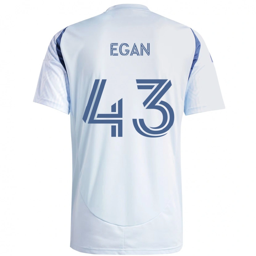 Danxen Kinder Noah Egan #43 Hellhimmelblau Blau Auswärtstrikot Trikot 2025/26 T-Shirt Österreich