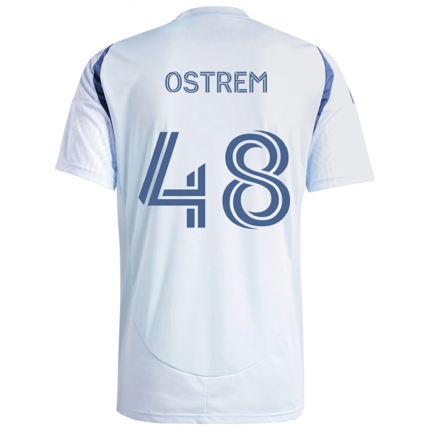 Danxen Kinder Charlie Ostrem #48 Hellhimmelblau Blau Auswärtstrikot Trikot 2025/26 T-Shirt Österreich