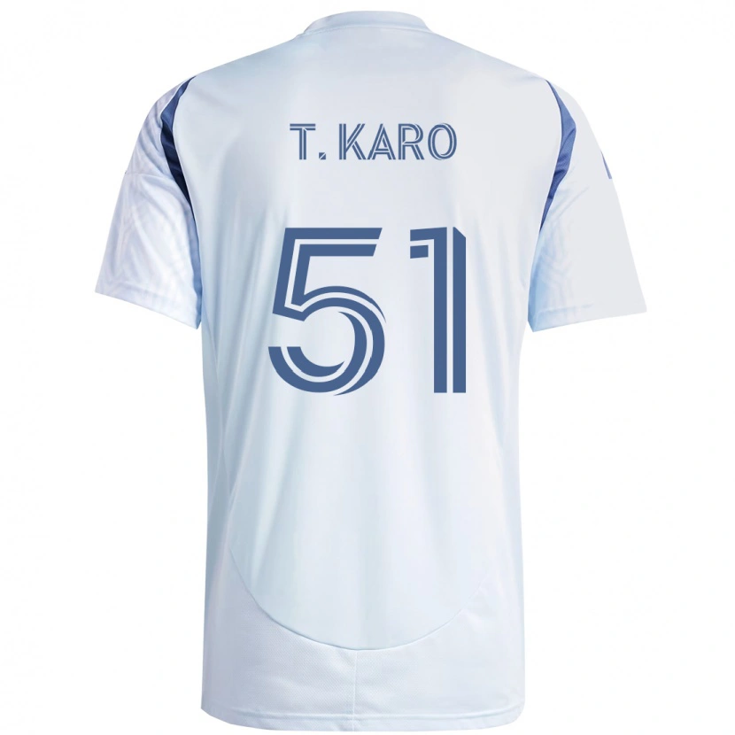 Danxen Kinder David Tchétchao Karo #51 Hellhimmelblau Blau Auswärtstrikot Trikot 2025/26 T-Shirt Österreich