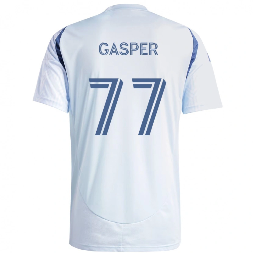 Danxen Kinder Chase Gasper #77 Hellhimmelblau Blau Auswärtstrikot Trikot 2025/26 T-Shirt Österreich
