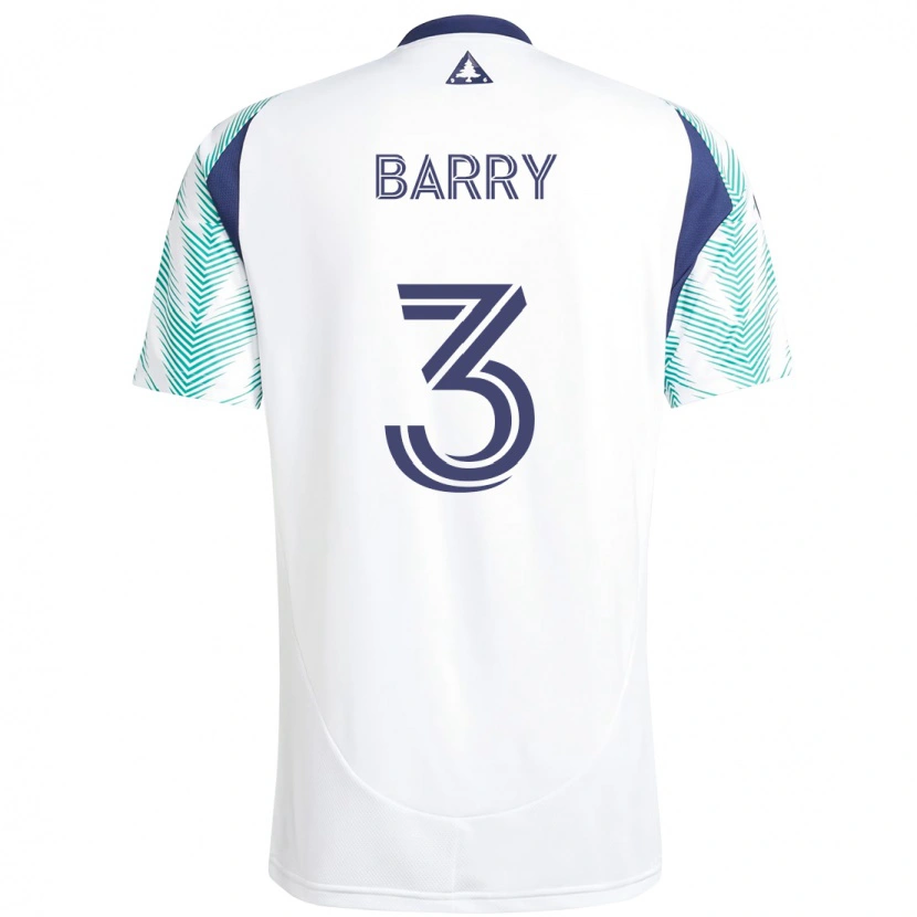 Danxen Kinder Hesron Barry #3 Weiß Blau Auswärtstrikot Trikot 2025/26 T-Shirt Österreich