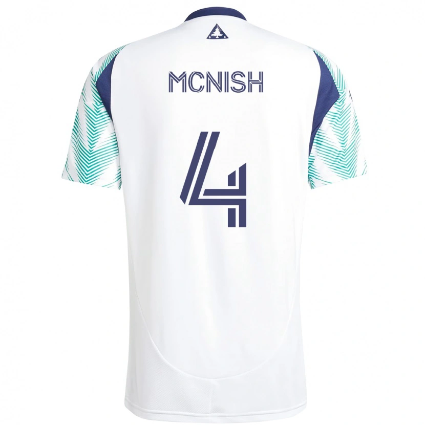 Danxen Kinder Sheridan Mcnish #4 Weiß Blau Auswärtstrikot Trikot 2025/26 T-Shirt Österreich