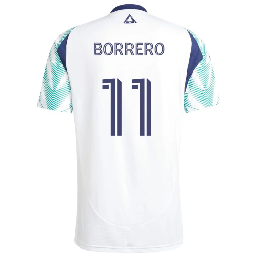 Danxen Kinder Dylan Borrero #11 Weiß Blau Auswärtstrikot Trikot 2025/26 T-Shirt Österreich