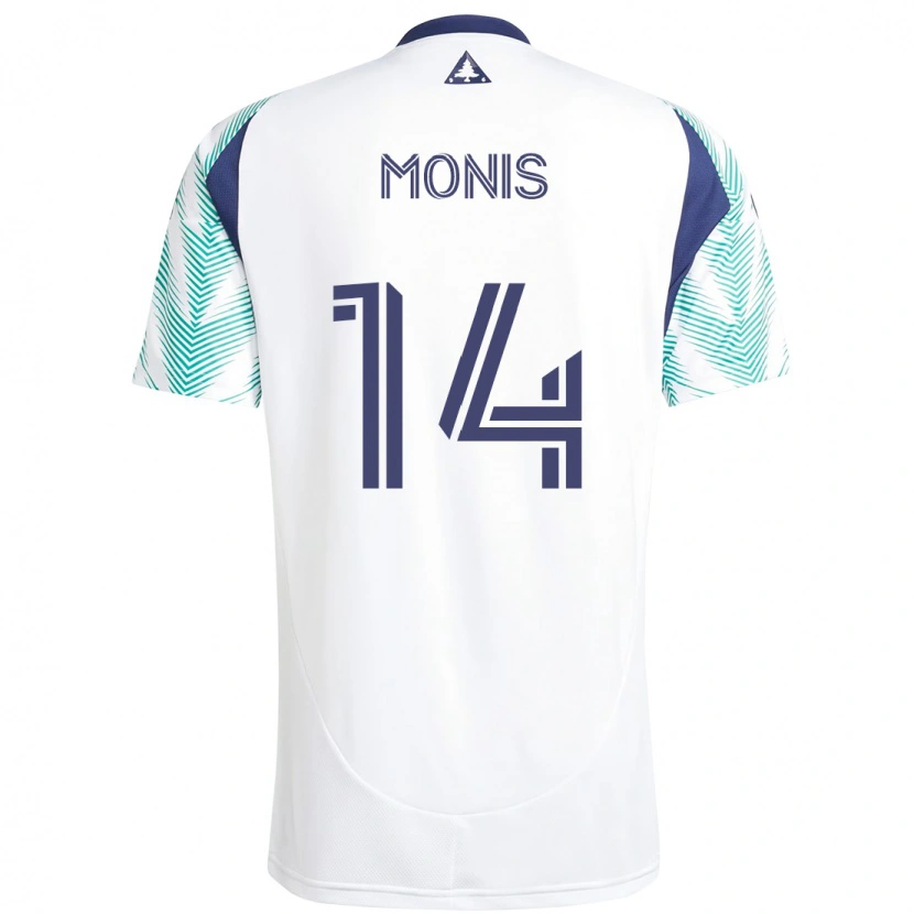 Danxen Kinder Alex Monis #14 Weiß Blau Auswärtstrikot Trikot 2025/26 T-Shirt Österreich