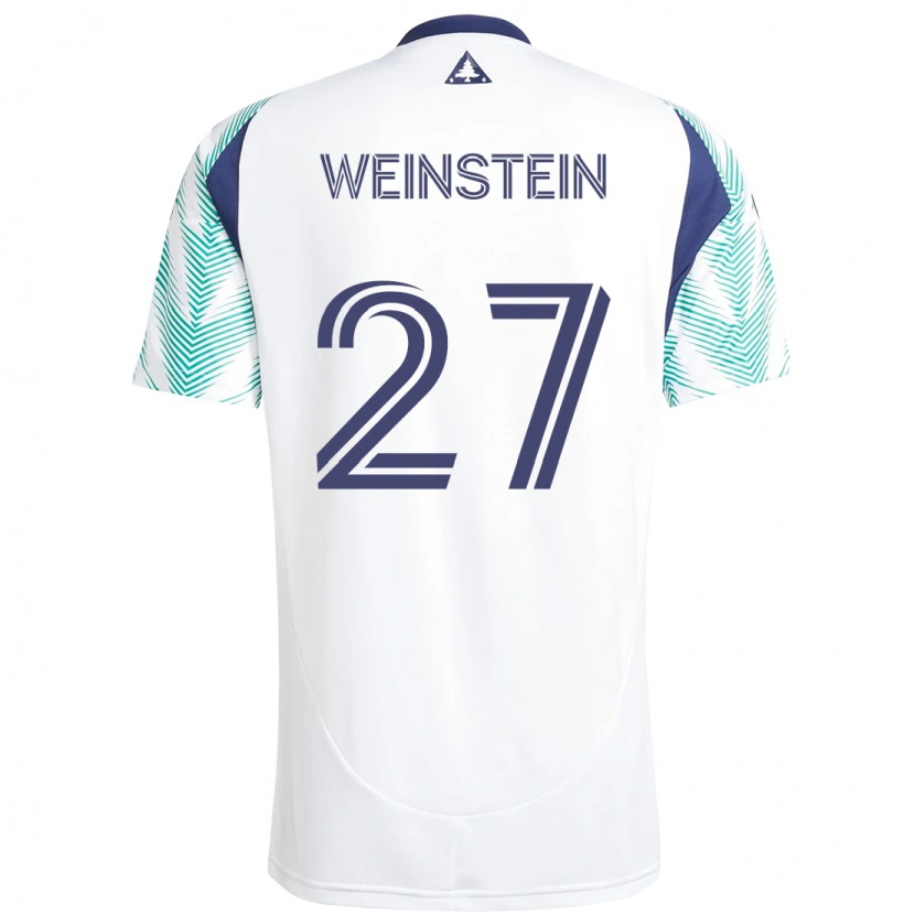 Danxen Kinder Max Weinstein #27 Weiß Blau Auswärtstrikot Trikot 2025/26 T-Shirt Österreich