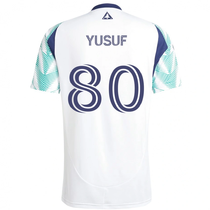 Danxen Kinder Alhassan Yusuf #80 Weiß Blau Auswärtstrikot Trikot 2025/26 T-Shirt Österreich