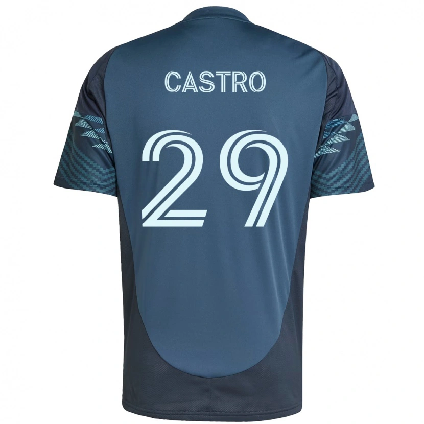 Danxen Kinder Jacob Castro #29 Hellblau Auswärtstrikot Trikot 2025/26 T-Shirt Österreich