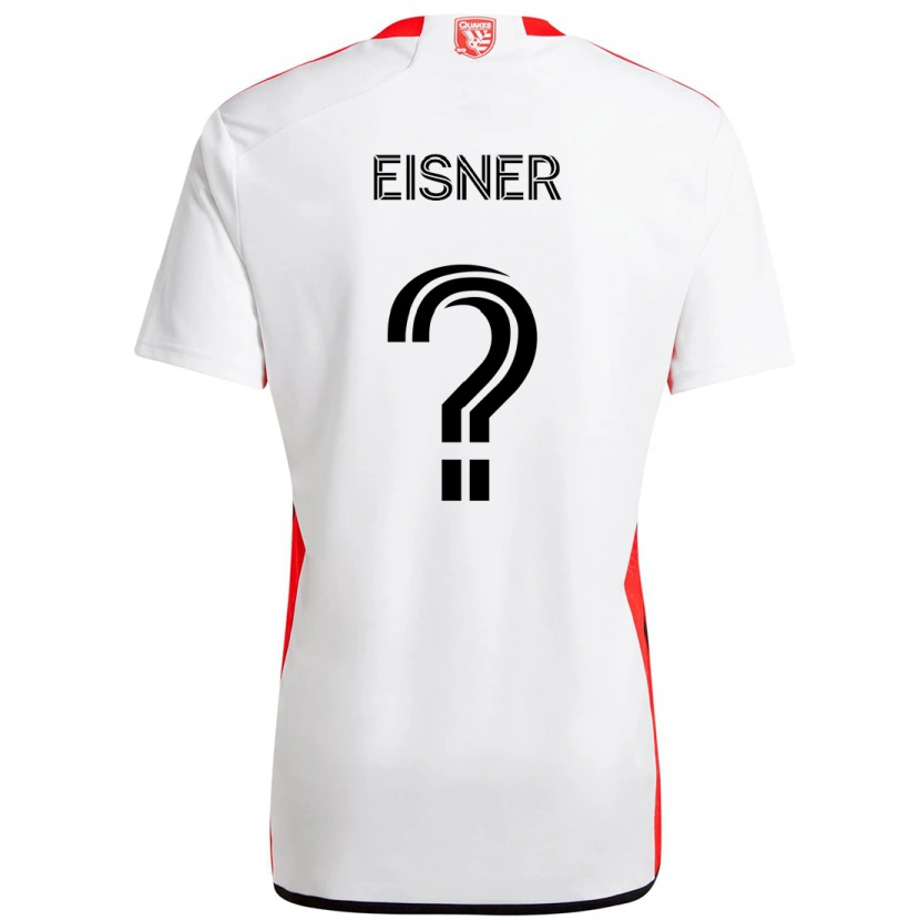 Danxen Kinder Wilson Eisner #0 Weiß Rot Auswärtstrikot Trikot 2025/26 T-Shirt Österreich