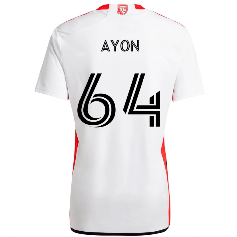 Danxen Kinder Jerry Ayon #64 Weiß Rot Auswärtstrikot Trikot 2025/26 T-Shirt Österreich