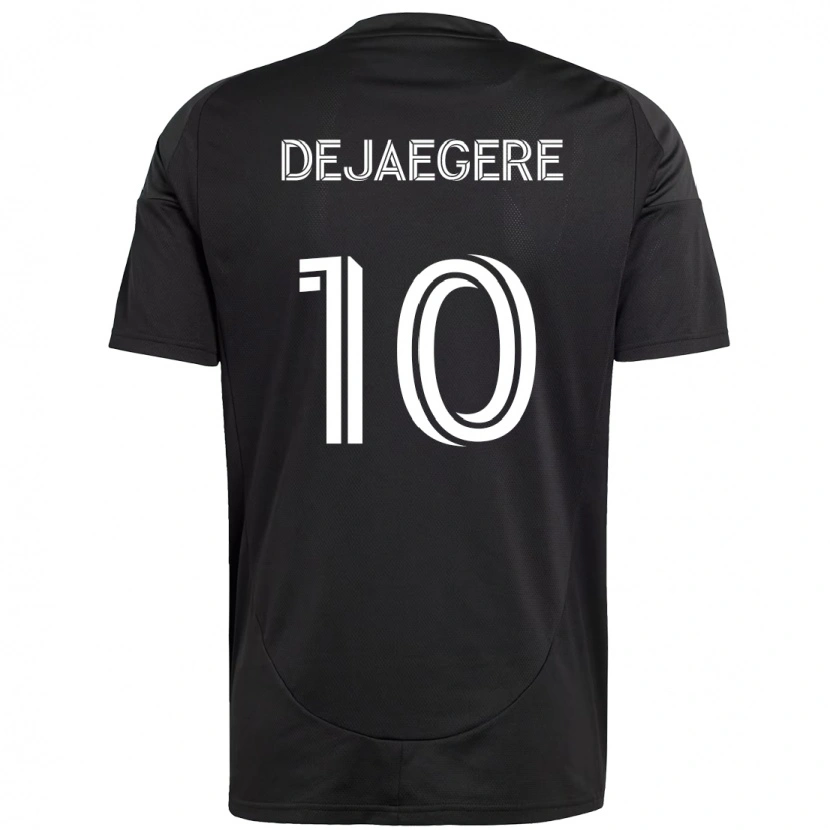 Danxen Kinder Brecht Dejaegere #10 Schwarz Weiß Auswärtstrikot Trikot 2025/26 T-Shirt Österreich