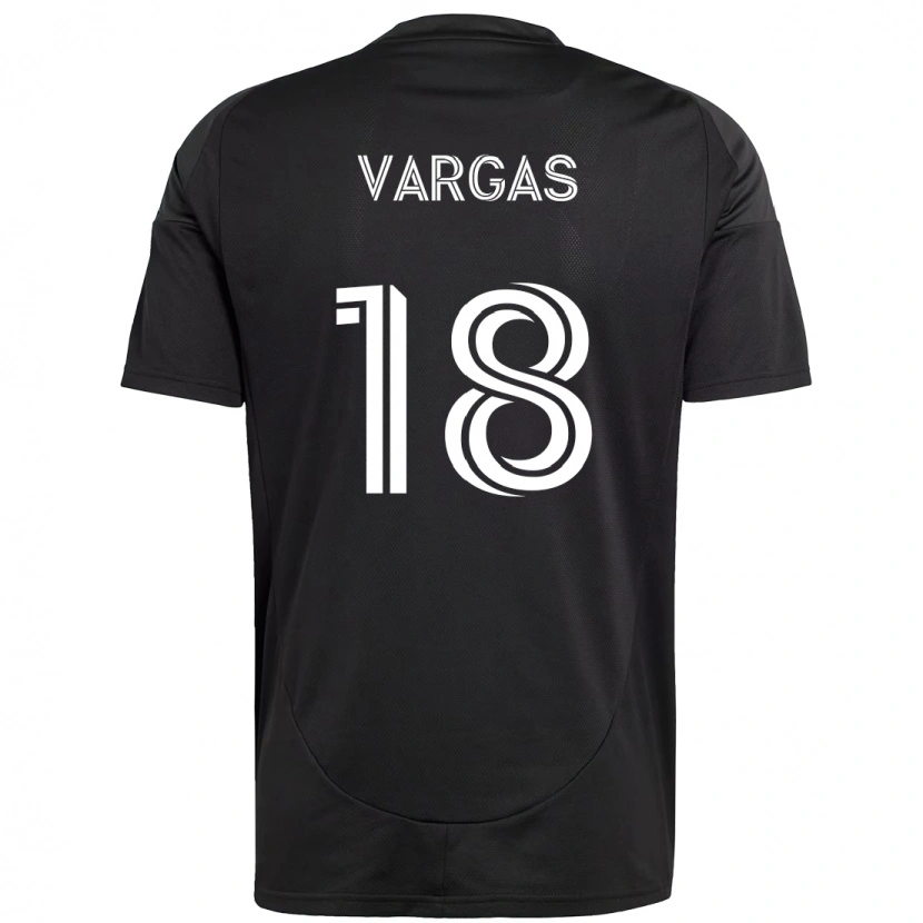 Danxen Kinder Kerwin Vargas #18 Schwarz Weiß Auswärtstrikot Trikot 2025/26 T-Shirt Österreich