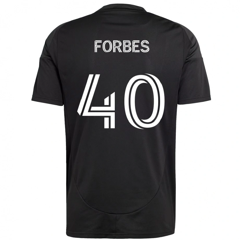 Danxen Kinder Jahlane Forbes #40 Schwarz Weiß Auswärtstrikot Trikot 2025/26 T-Shirt Österreich