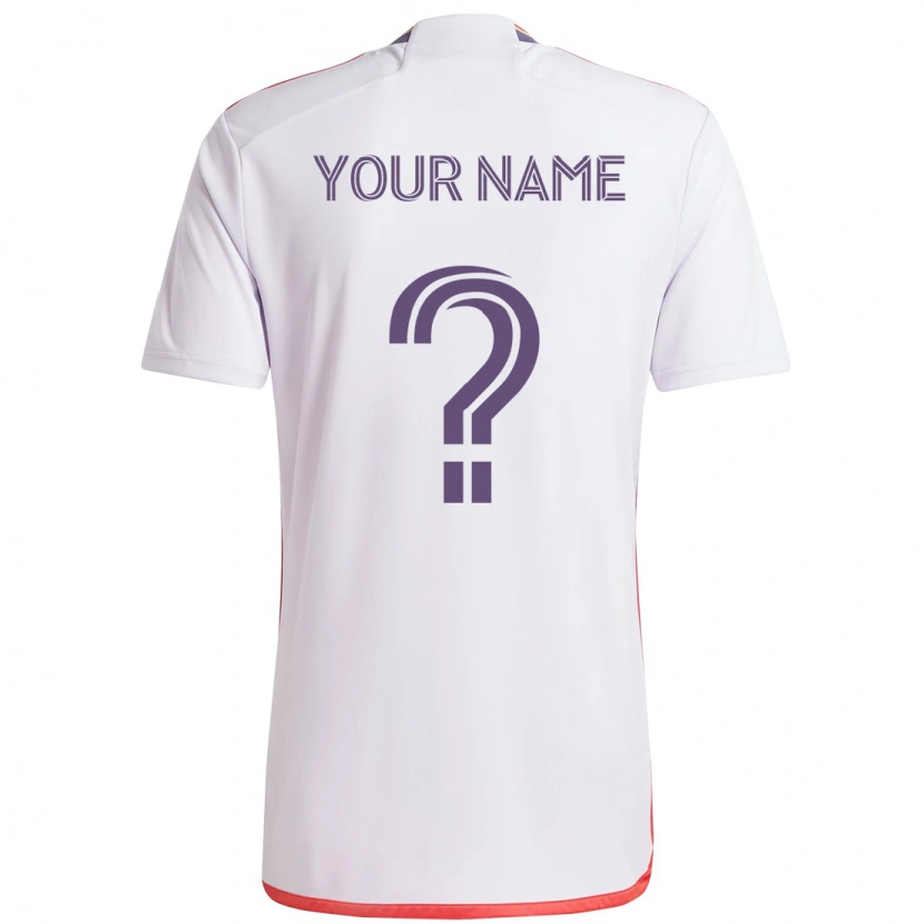 Danxen Kinder Ihren Namen #0 Weiß Lila Auswärtstrikot Trikot 2025/26 T-Shirt Österreich