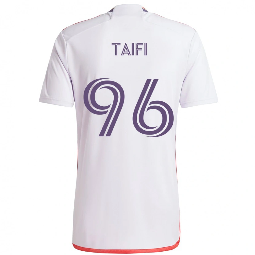 Danxen Kinder Zakaria Taifi #96 Weiß Lila Auswärtstrikot Trikot 2025/26 T-Shirt Österreich