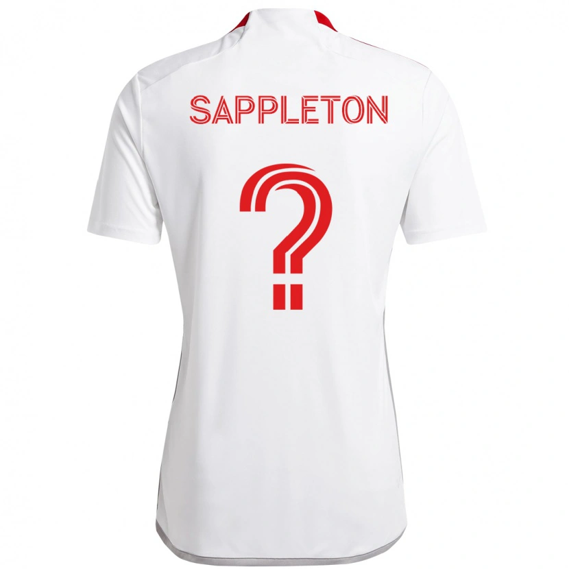 Danxen Kinder Spencer Sappleton #0 Weiß Rot Auswärtstrikot Trikot 2025/26 T-Shirt Österreich