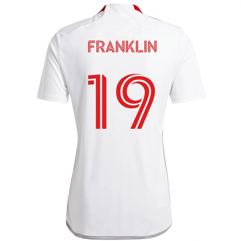 Danxen Kinder Kobe Franklin #19 Weiß Rot Auswärtstrikot Trikot 2025/26 T-Shirt Österreich