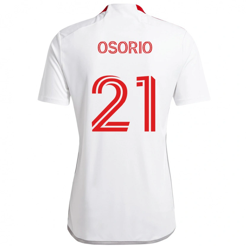 Danxen Kinder Jonathan Osorio #21 Weiß Rot Auswärtstrikot Trikot 2025/26 T-Shirt Österreich