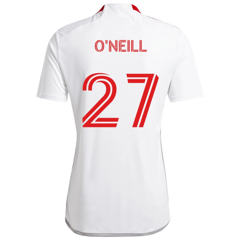 Danxen Kinder Shane O'neill #27 Weiß Rot Auswärtstrikot Trikot 2025/26 T-Shirt Österreich