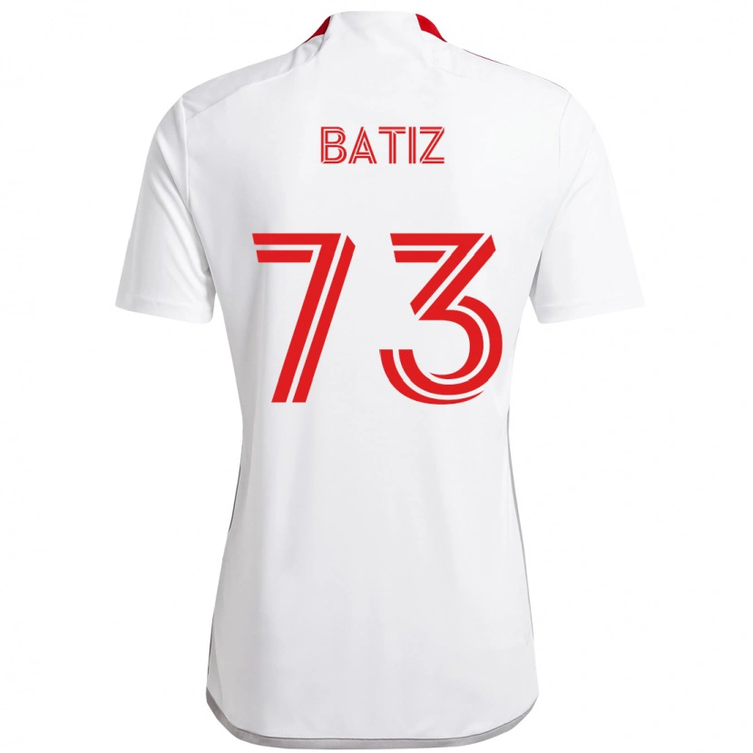 Danxen Kinder Jesus Batiz #73 Weiß Rot Auswärtstrikot Trikot 2025/26 T-Shirt Österreich