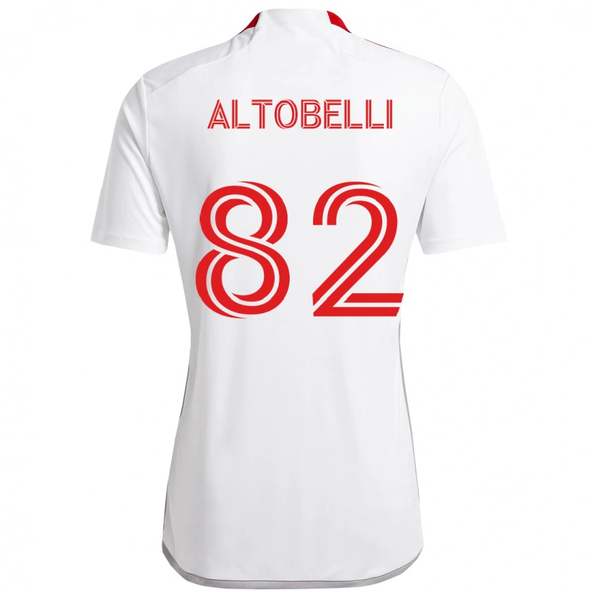 Danxen Kinder Julian Altobelli #82 Weiß Rot Auswärtstrikot Trikot 2025/26 T-Shirt Österreich