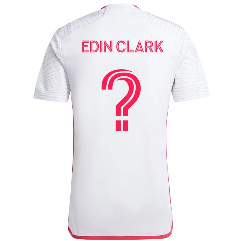 Danxen Kinder Edin Clark #0 Weiß Magenta Auswärtstrikot Trikot 2025/26 T-Shirt Österreich