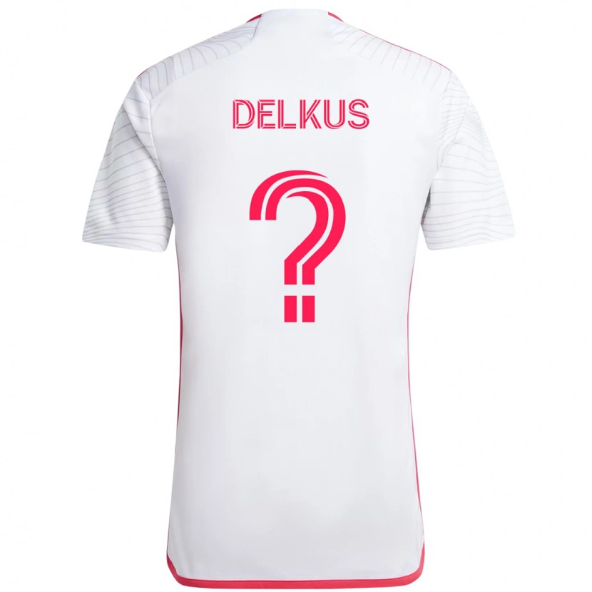 Danxen Kinder Jackson Delkus #0 Weiß Magenta Auswärtstrikot Trikot 2025/26 T-Shirt Österreich