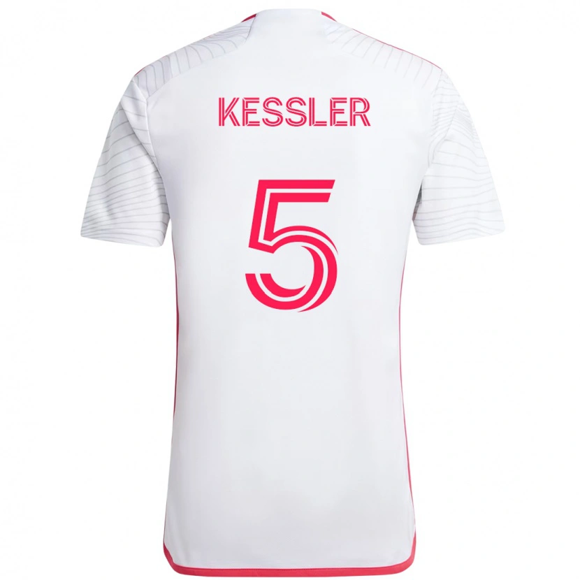 Danxen Kinder Henry Kessler #5 Weiß Magenta Auswärtstrikot Trikot 2025/26 T-Shirt Österreich