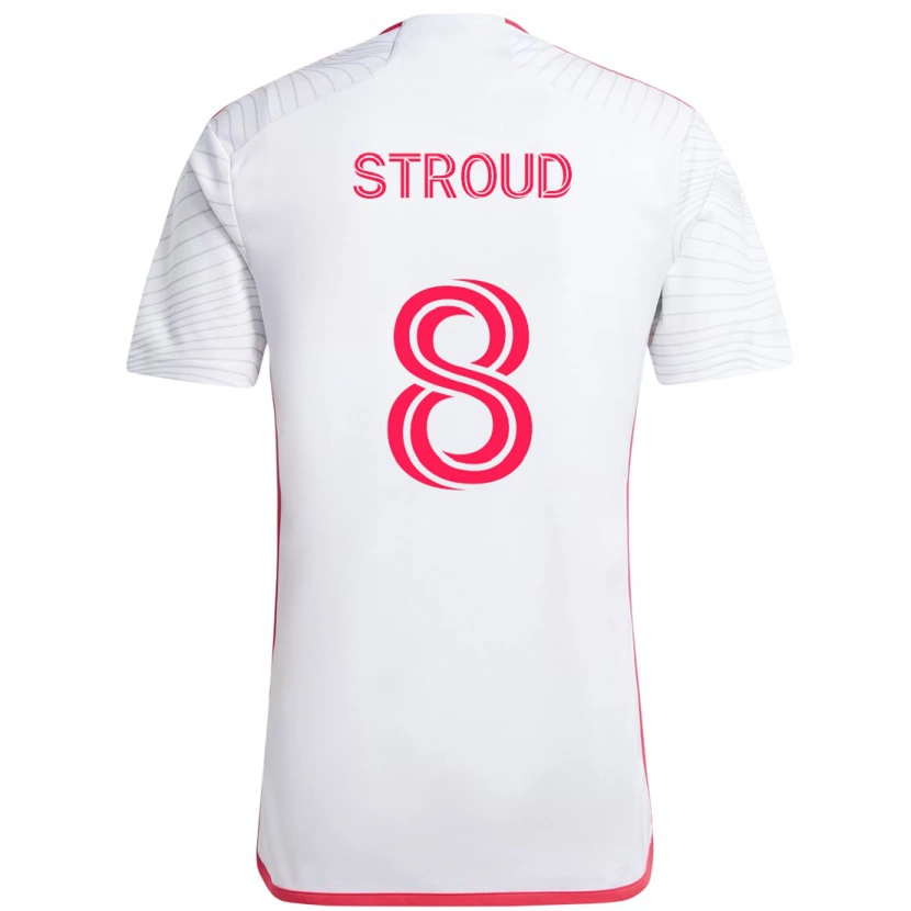 Danxen Kinder Jared Stroud #8 Weiß Magenta Auswärtstrikot Trikot 2025/26 T-Shirt Österreich