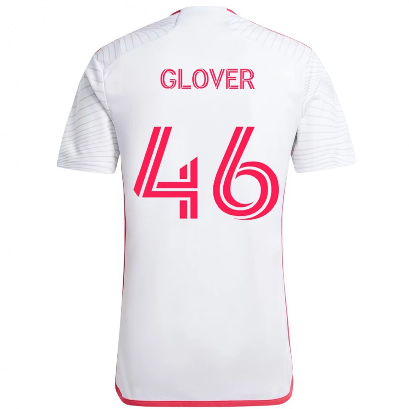 Danxen Kinder Caden Glover #46 Weiß Magenta Auswärtstrikot Trikot 2025/26 T-Shirt Österreich